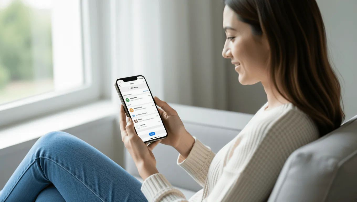 Woman managing finances with a personal loan in Nevada