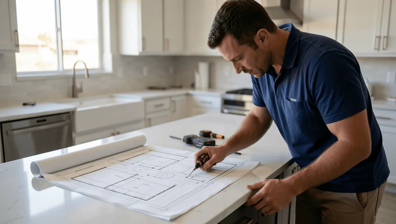 Couple discussing home improvement loan options in Nevada