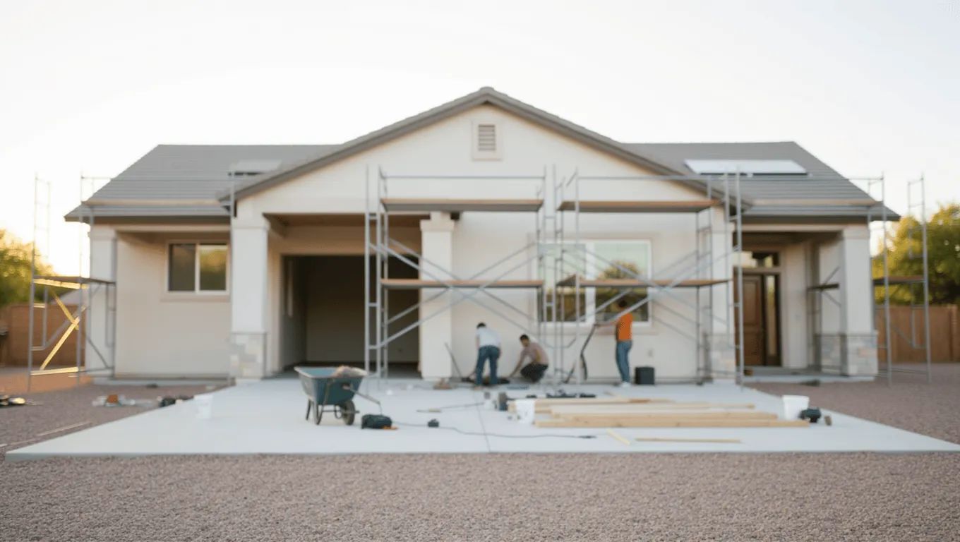 Couple discussing home improvement loan options in Nevada