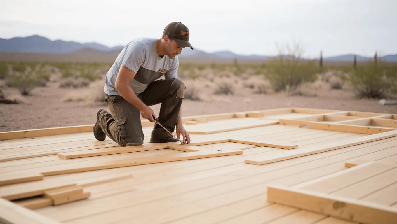 Couple reviewing deck loan approval in Nevada