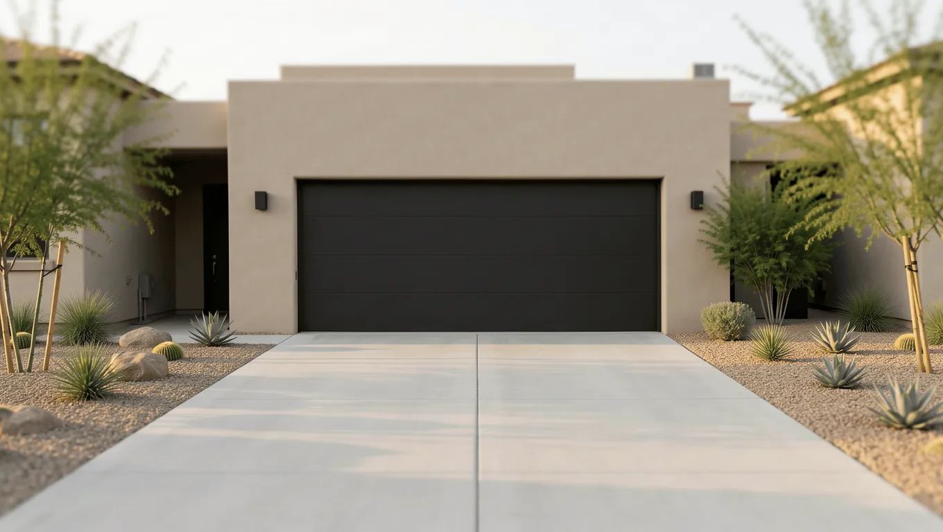 Homeowner and contractor discussing new garage door installation in Nevada