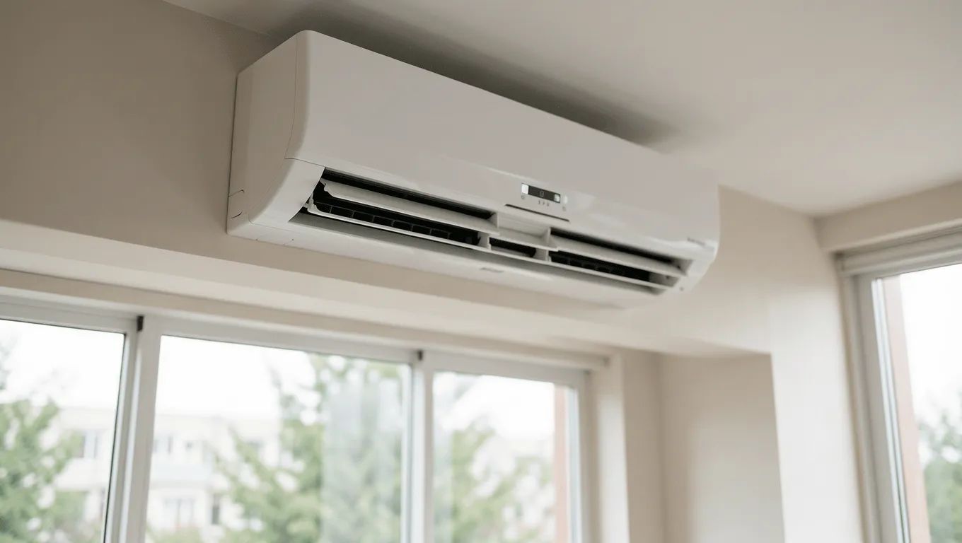 Woman reviewing air conditioner financing options online in Nevada.