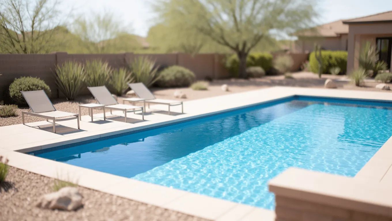 Family enjoying their new pool financed with a loan in Nevada