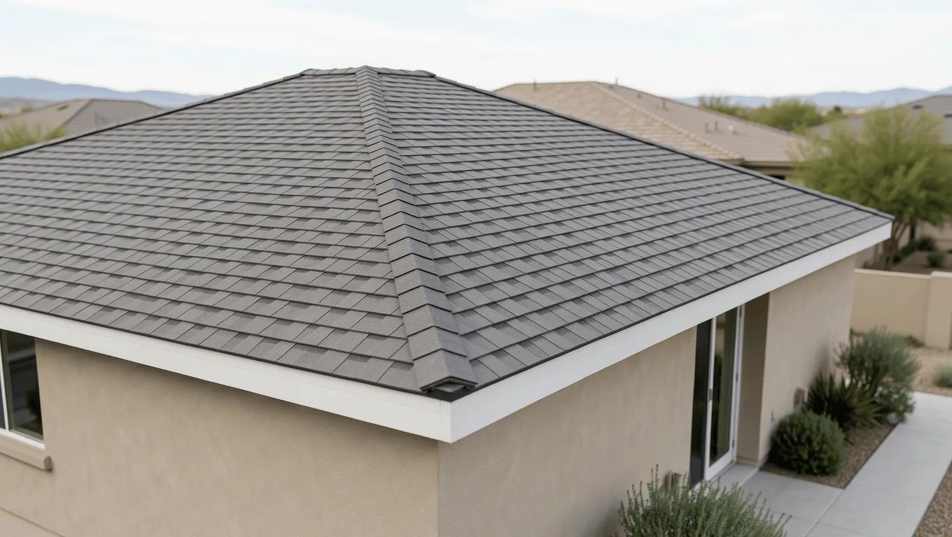 Nevada homeowner getting advice on roof financing options