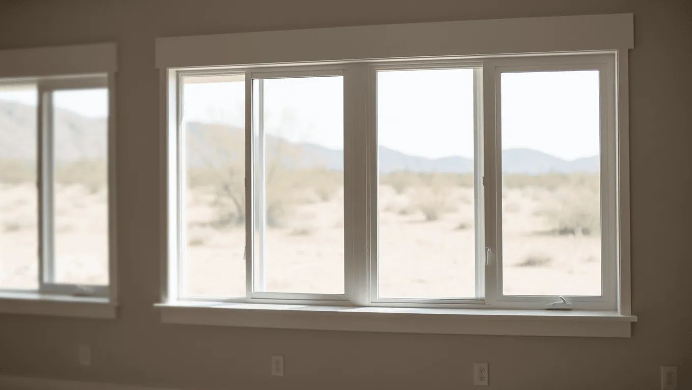 Happy Nevada homeowner enjoying newly installed energy-efficient windows.