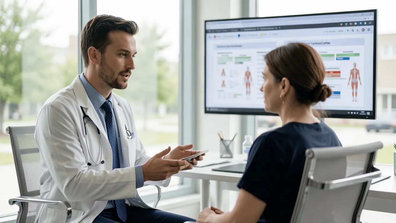 couple reviewing medical loan approval online in Nevada