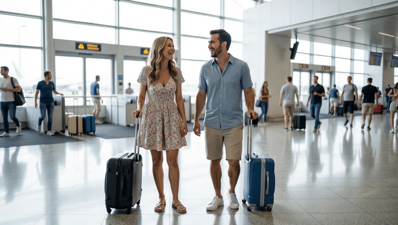 Couple reviewing vacation loan approval in Nevada