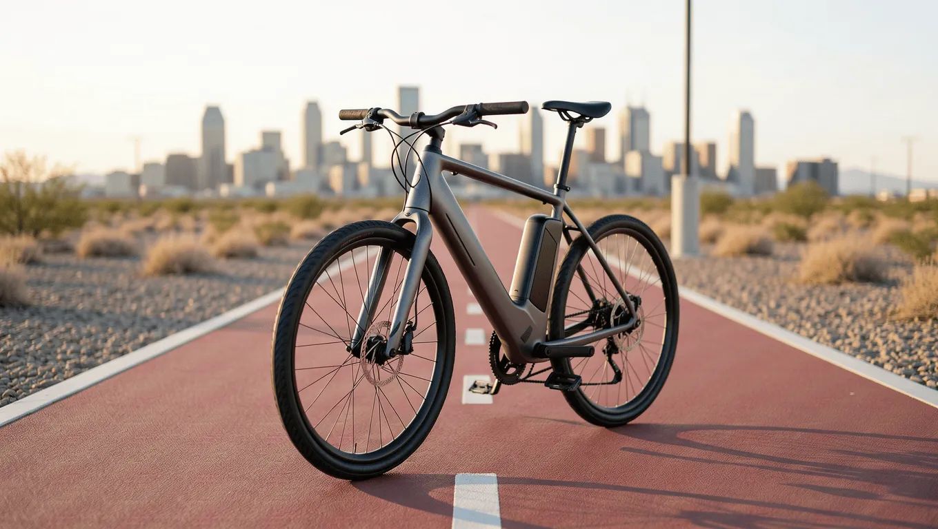 Nevada couple reviewing e-bike loan options online.